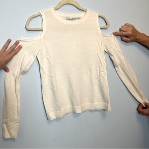 Alice + Olivia shoulder cut out sweater